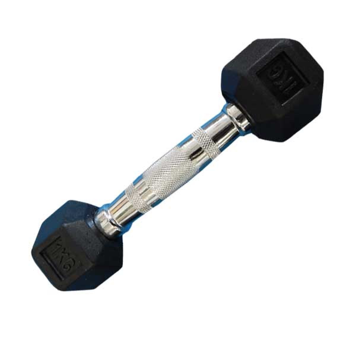 MANCUERNA HEXAGONAL GOMA 1KG ATHLETIC