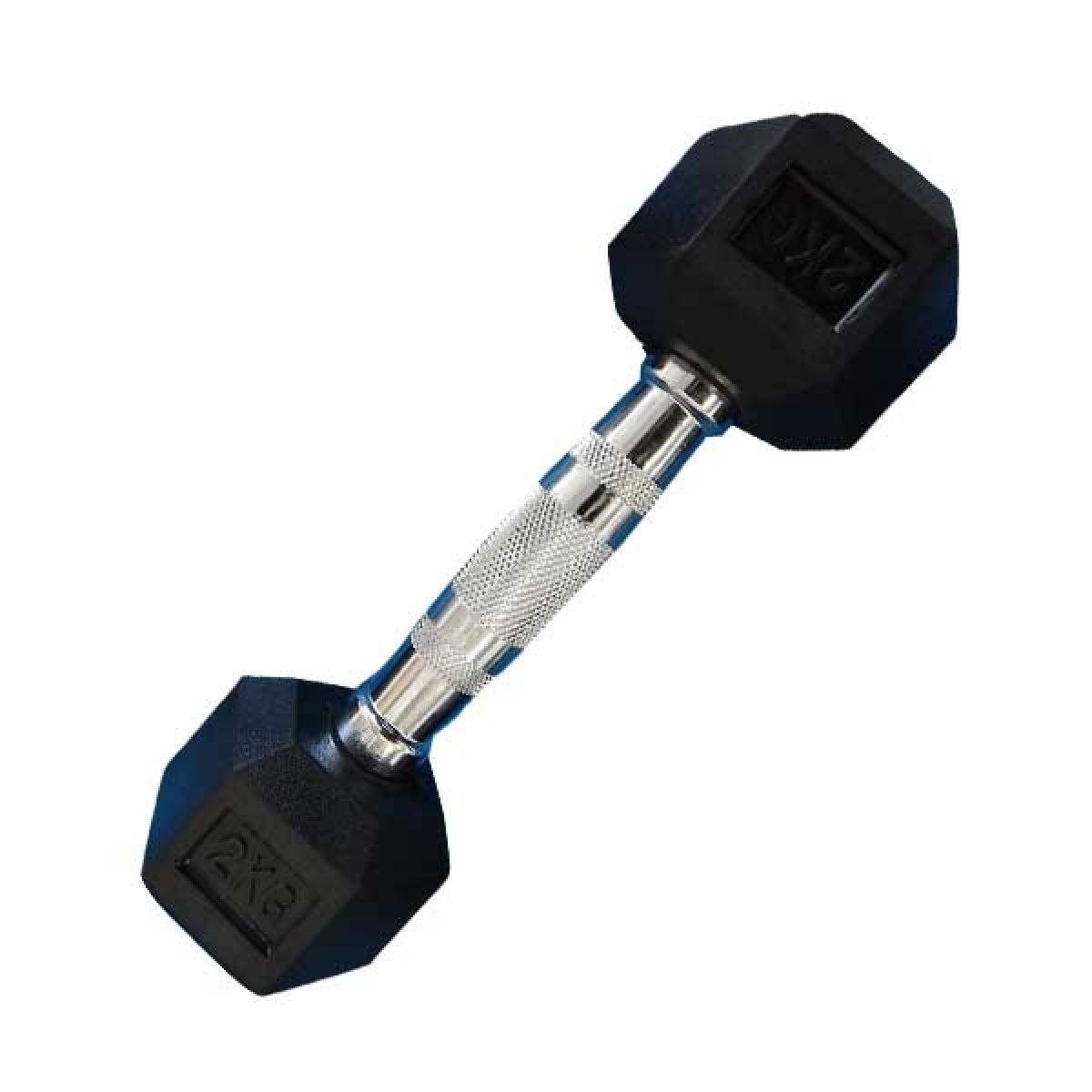 MANCUERNA HEXAGONAL GOMA 2KG ATHLETIC