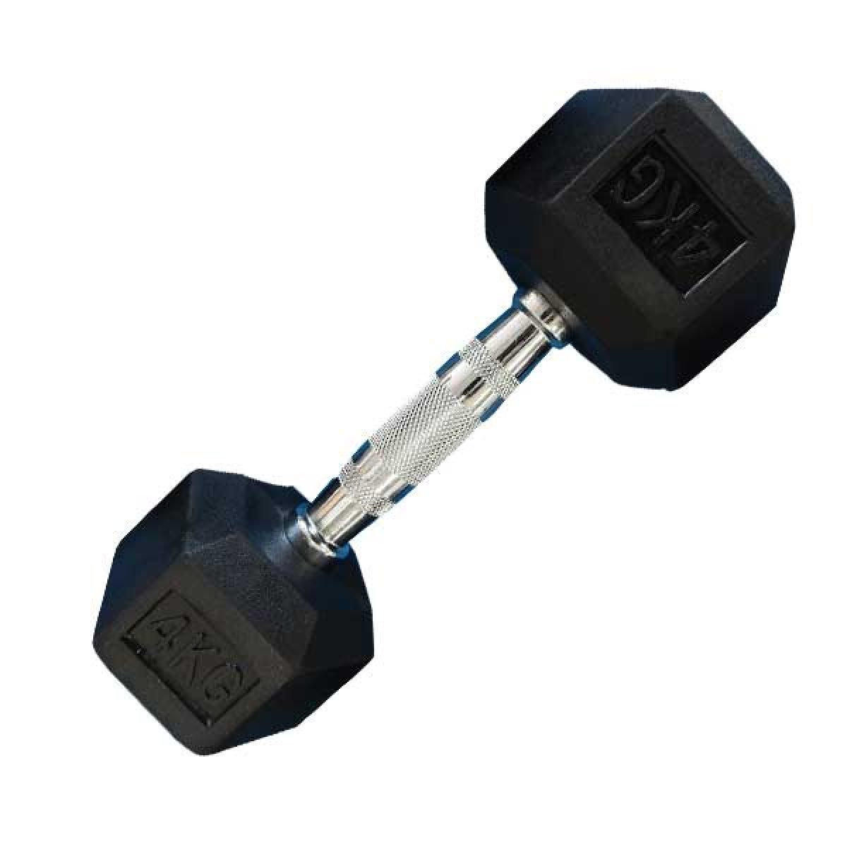 MANCUERNA HEXAGONAL GOMA 4KG ATHLETIC