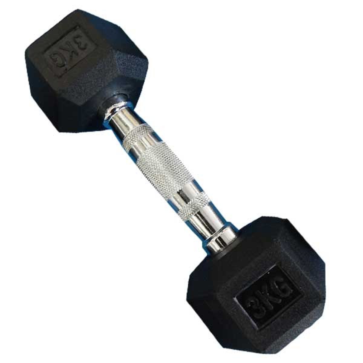 MANCUERNA HEXAGONAL GOMA 3KG ATHLETIC