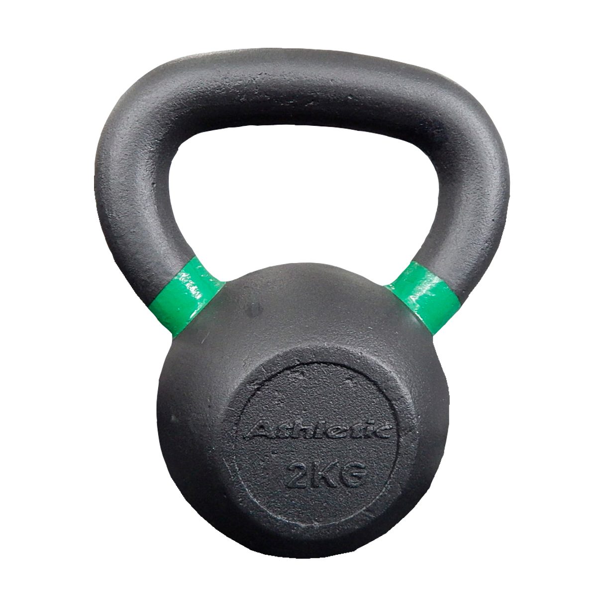 PESA RUSA KETTLEBELL ATHLETIC 2KG CON ANILLO COLOR