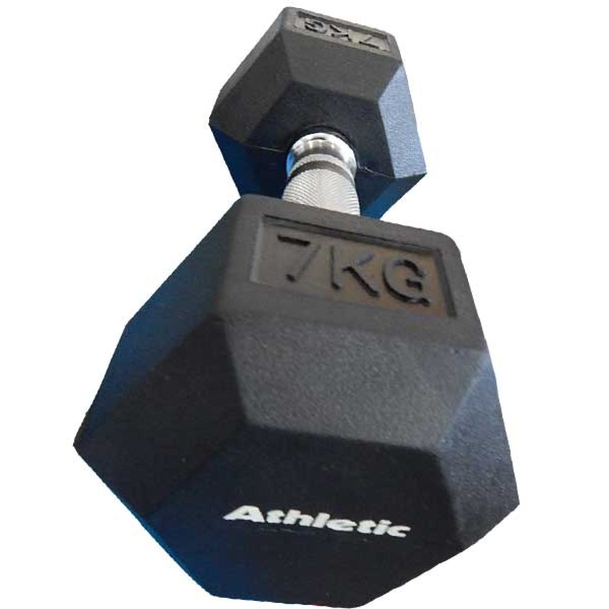 MANCUERNA HEXAGONAL GOMA 7KG ATHLETIC - Imagen 2