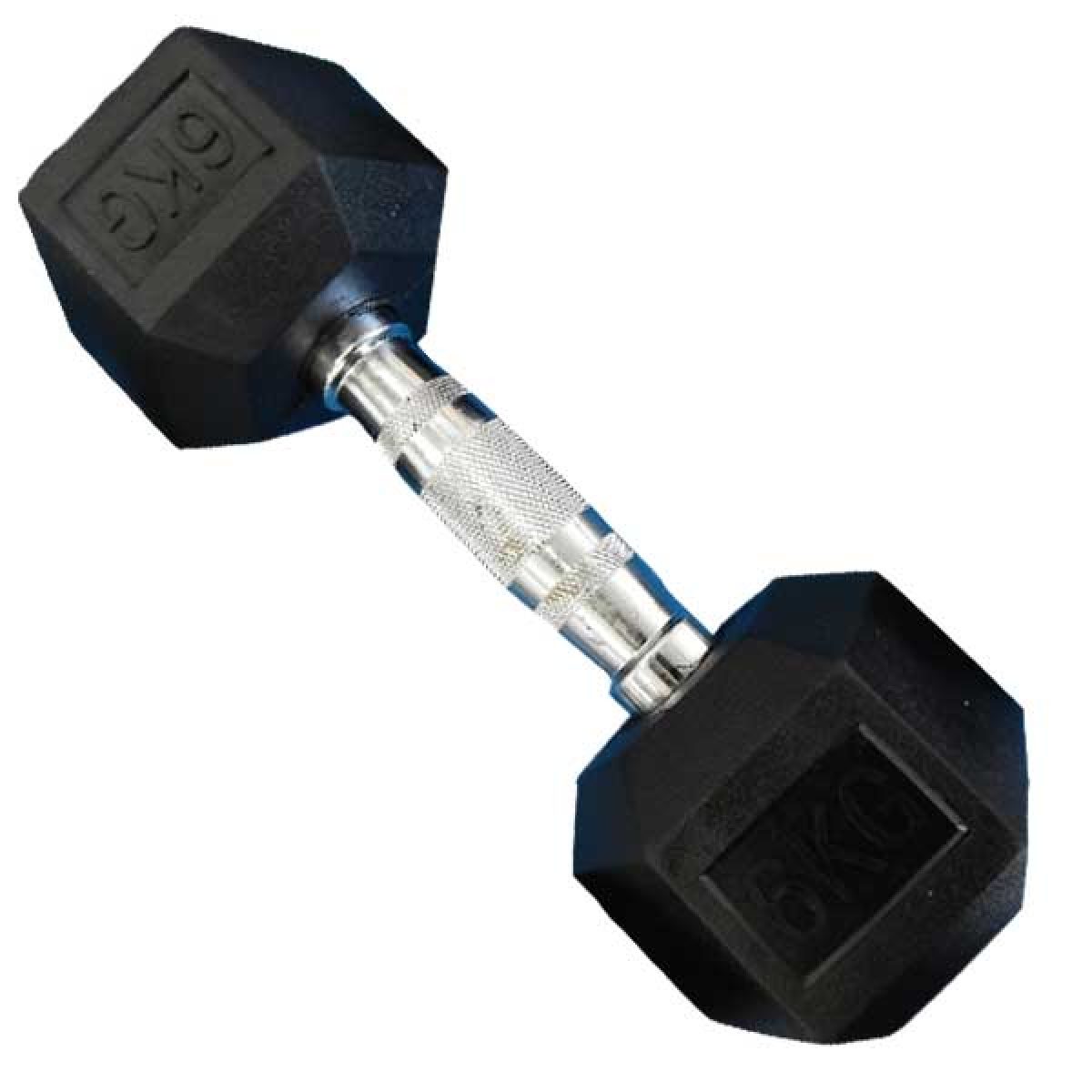 MANCUERNA HEXAGONAL GOMA 6KG ATHLETIC