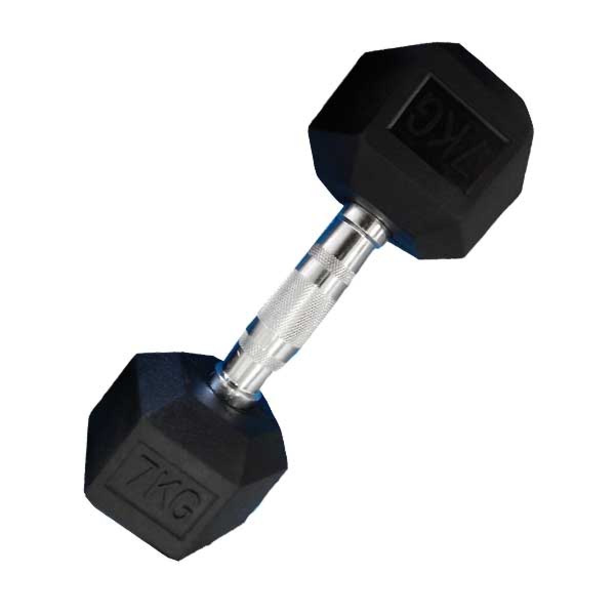 MANCUERNA HEXAGONAL GOMA 7KG ATHLETIC