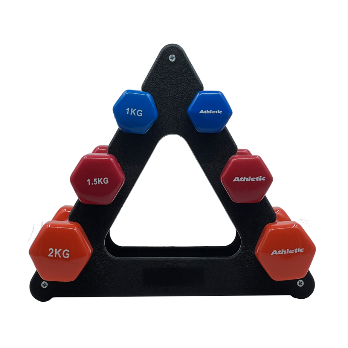 Set Mancuernas Vinilo Con Soporte 9kg Supergym - Imagen 2