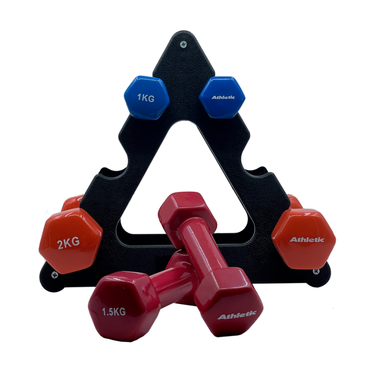 Set Mancuernas Vinilo Con Soporte 9kg Supergym - Imagen 5