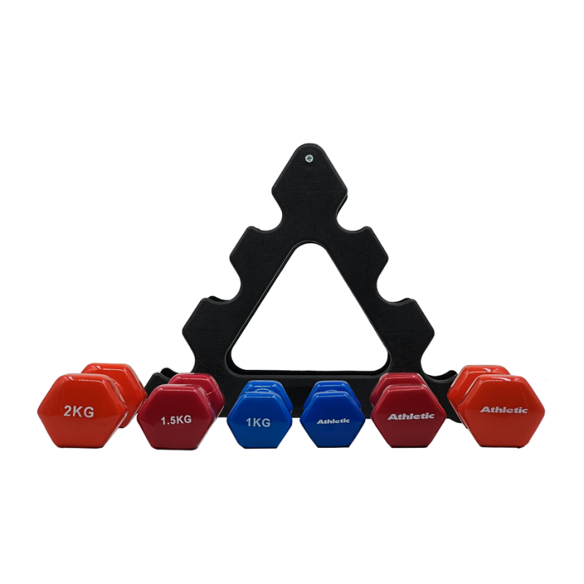 Set Mancuernas Vinilo Con Soporte 9kg Supergym - Imagen 6