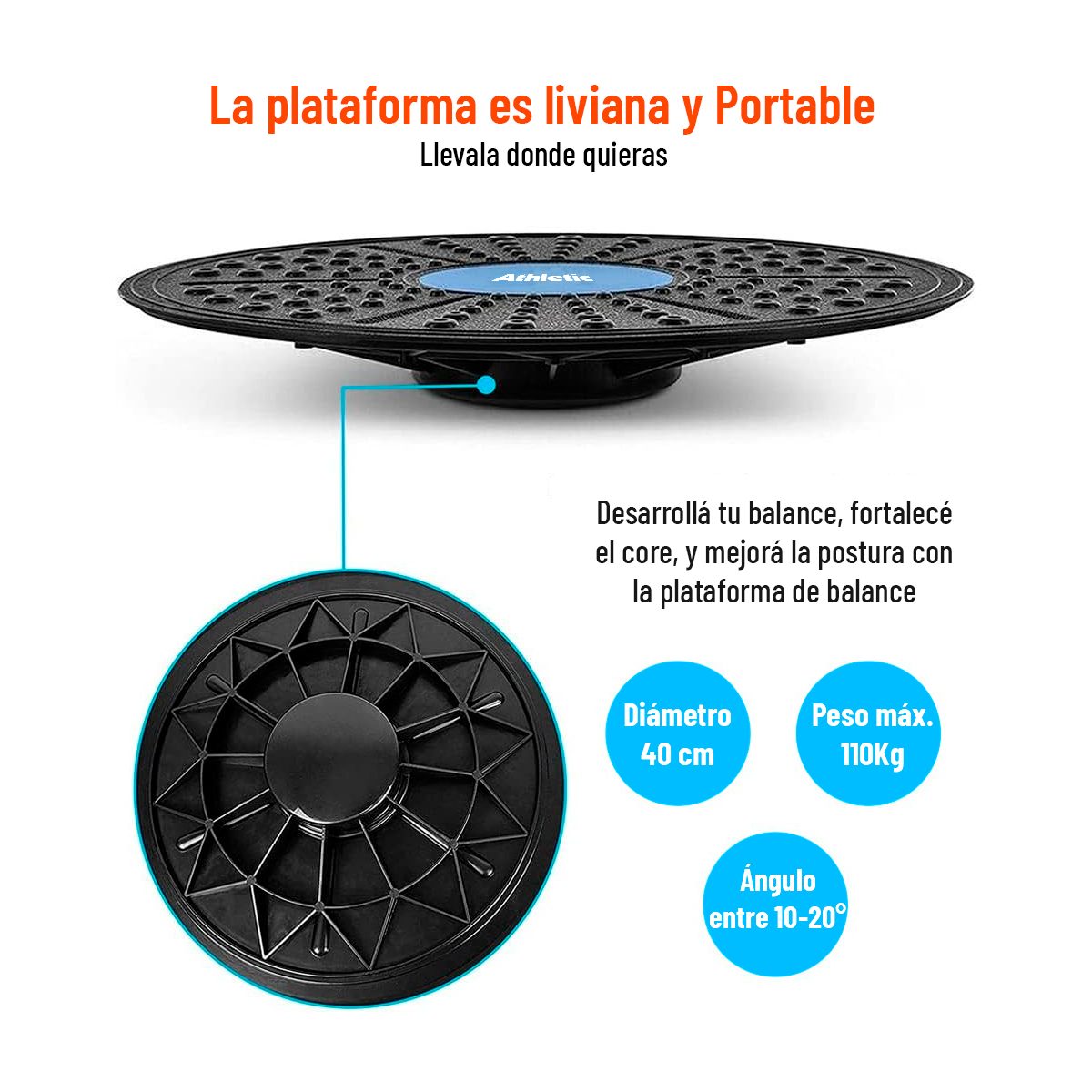 Disco De Balance Y Equilibrio Athletic